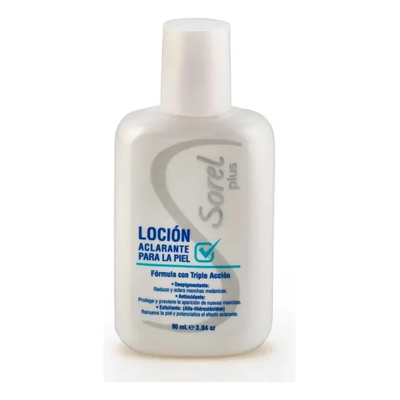 Loción Aclarante Sorel Plus 90ml - Exfoliante Despigmentante Tipo de piel Grasa