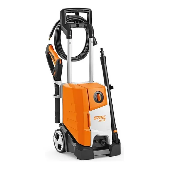 Hidrolavadora eléctrica Stihl RE RE 110 blanco y naranja de 1.7kW con 140bar de presión máxima 220V - 60Hz