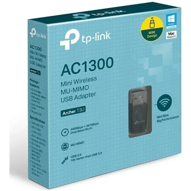 Adaptador Red Inalambrica Usb Tp-link Archer T3u Banda Dual