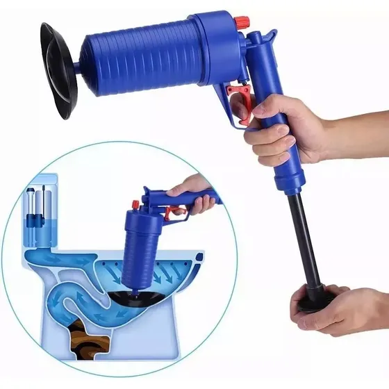 Para Baño Practico Pistola Destapa Caños De Aire Comprimido