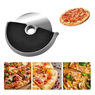 Cortador Fatiador De Pizza E Massas Compacto Em Aço Inox Cortador Fatiador De Pizza E Massas Compacto Em Aço Inox