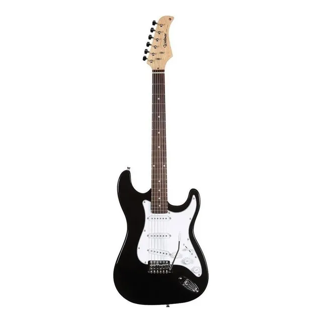 Guitarra Elétrica Waldman Street St-111 De Madeira Maciça Black Com Diapasão De Pau-rosa