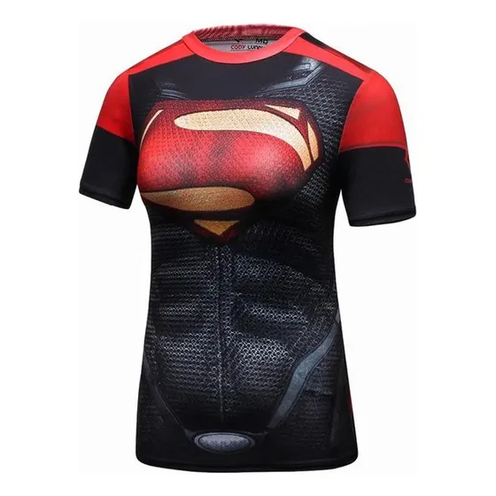 Camisetas Licras/gym Superman/capitan/batman Ofertas