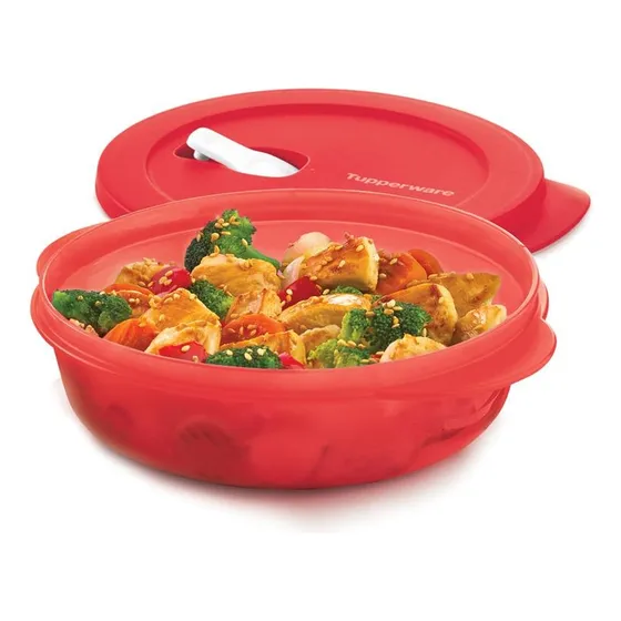 Recipiente Para Microondas Tupperware 850 Ml Rojo
