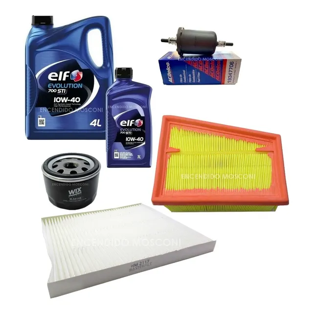 Kit Service 4 Filtros + 5l Aceite Elf Duster Oroch 1.6 2.0