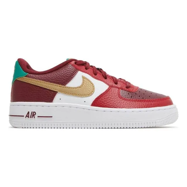Nike Air Force 1 Team Rojo Dorado Metalico Gimnasio Dq4709