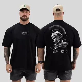 Camiseta Oversized Treino Spartano Musculação Fitness Camiseta Oversized Treino Spartano Musculação Fitness