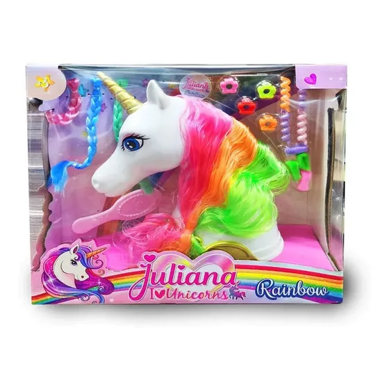 Juliana I Love Unicorns Unicornio Rainbow Peinados