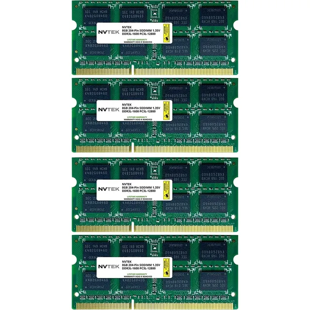 Nvtek 32gb (4x8gb) Ddr3-1600 Pc3-12800 Sodimm Actualizaci...