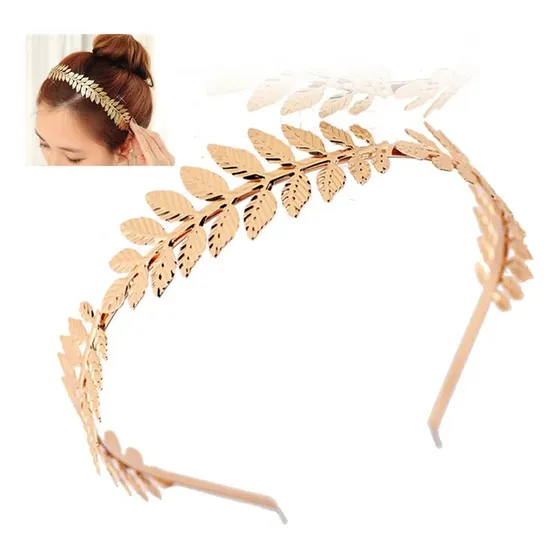 Corona Diadema Metal Diosa Griega Dorado
