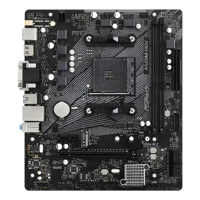 Placa Asrock A520m-hdv Amd Ryzen Am4 2xddr4 90-mxbe50-a0uayz