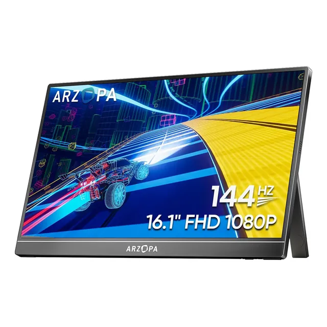 Monitor Gamer Portátil Arzopa 16,1'' 144hz Fhd Ips Hdmi Usbc