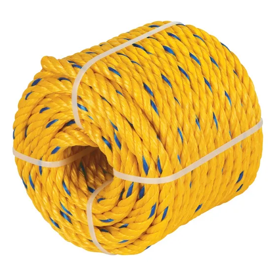 Cuerda Amarilla De Polipropileno 16mm Rollo 9m Fiero 40993 Color Amarillo