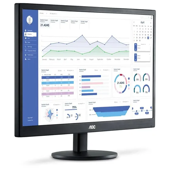 Monitor 18.5  Aoc Serie 70 E970swhnl Preto 100v/240v