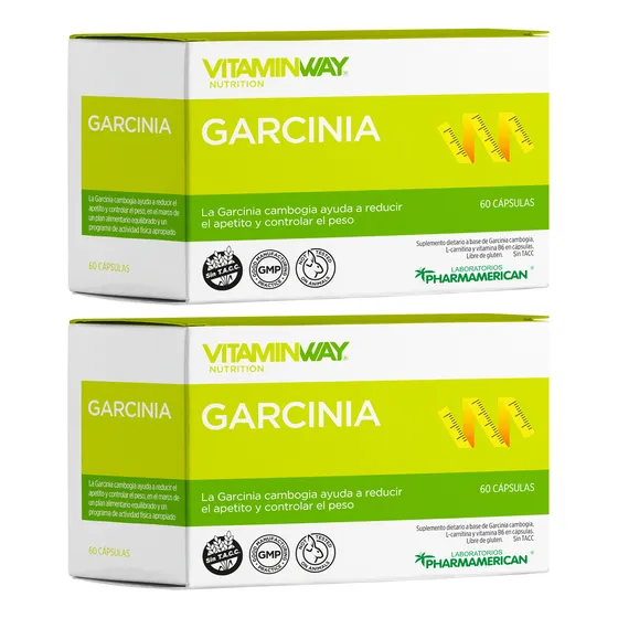 Vitamin Way X2 Cajas Garcinia Cambogia Reduce Apetito X60 6c