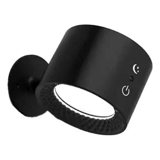 Lampara Circular Magnetica 360 Grados Negra