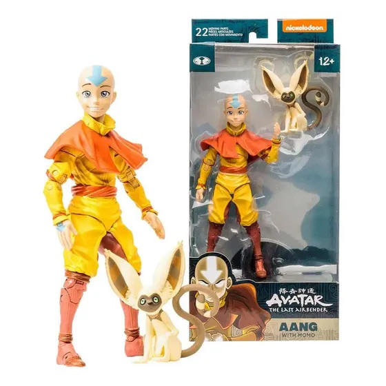 Mcfarlane Toys Avatar The Last Airbender - Aang Con Momo