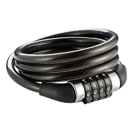 Cadeado Bicicleta Antifurto Trava Com Senha Aço Reforçado Para Bike Moto Corrente Portão Coolmusic Cor Preto