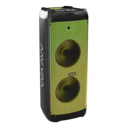 Caixa De Som Tipo Torre Bluetooth Com Painel De Led Flame E 20 Horas De Autonomia Infinite 700 Waaw Preto