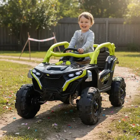 Carro Elétrico Infantil Quadriciclo Utv Controle Remoto Cor Verde