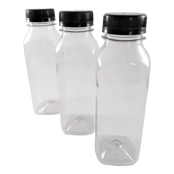 Garrafinha Pet Suco Transparente Com Lacre - 300ml- 30 Unid