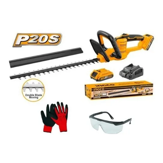 Corta Cerco A Bateria 20v Chtli20461 Ingco Inalambrica