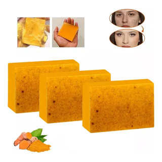 Para Jabón Aclarante De Cúrcuma, Jabón Aclarante De 3pzs Para Jabón Aclarante De Cúrcuma, Jabón Aclarante De 3pzs