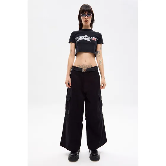 Top Bullbenny Regular Fit Top Gun Estampado Negro