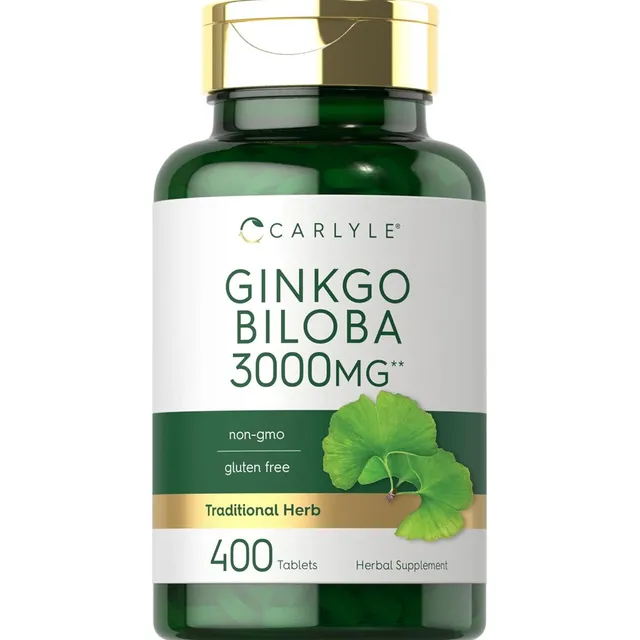 Carlyle Ginkgo Biloba 3000mg 400 Tabletas Ayuda A La Memoria