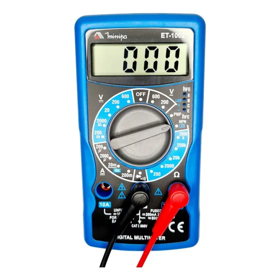 Multimetro Digital Minipa Et-1002 Original Com Beep