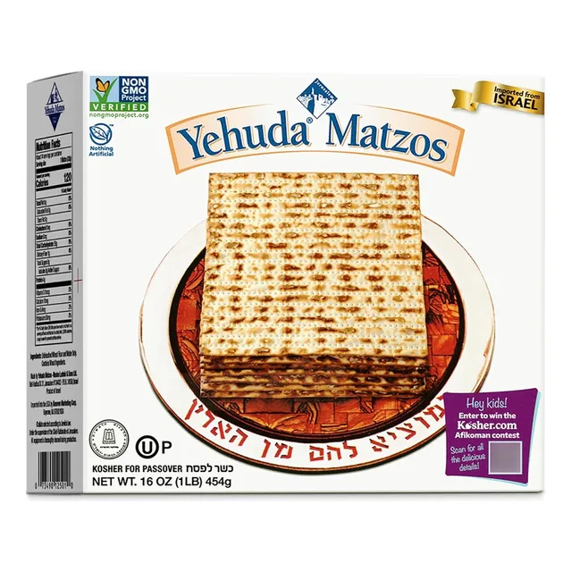 Galletas De Pascua Crujientes De Matzo Sin Levadura Yehuda
