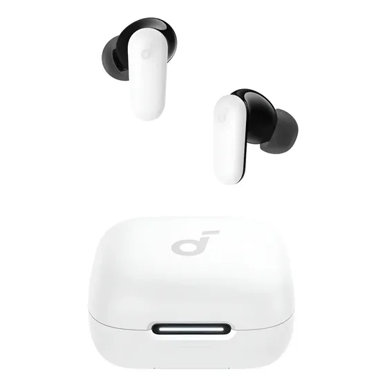 Audífonos Bluetooth Gamer Soundcore by Anker P30i, Cancelacion de Ruido in Ear, Adaptive ANC, Hi-Res, LDAC, 45 Horas de Calidad de Sonido sin Pérdida, Soporte de Carga Rápida, Bluetooth 5.4, Blanco