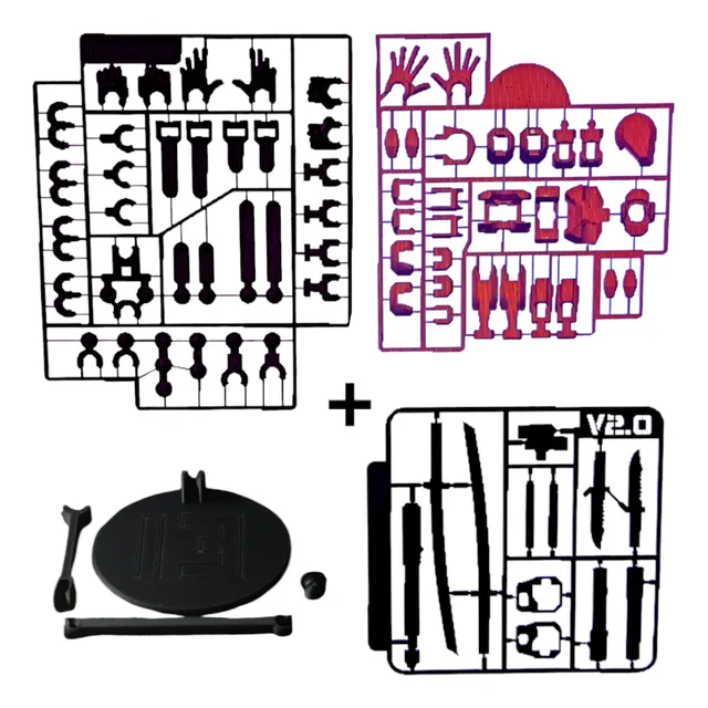 Dummy 13 Para Armar+ Kit De Armas + Soporte +repuestos En3d
