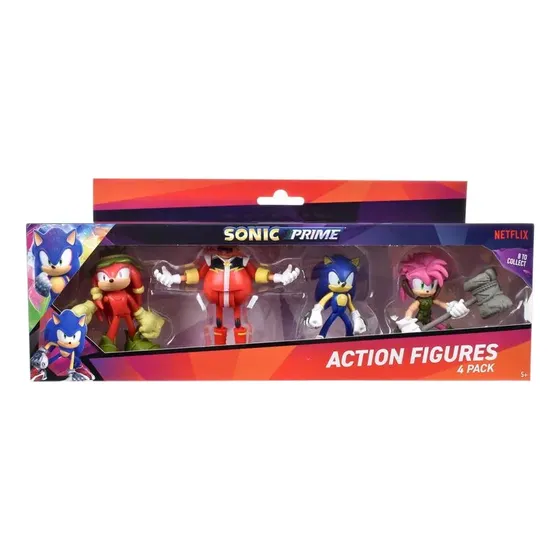 Sonic Prime Pakc De 4 Figuras «sonic-knuckles-rose»