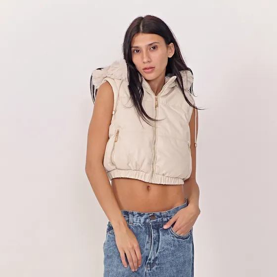Campera Dama Con Chaleco