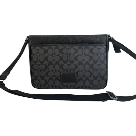 Crossbody Coach Negra Monogram Signature Original Y Nueva