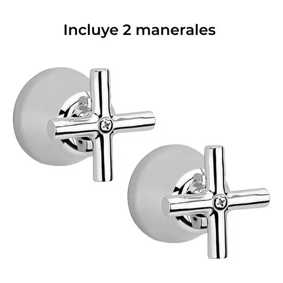 Llaves Manerales Baño Regadera Antares Cromo C-44 Helvex