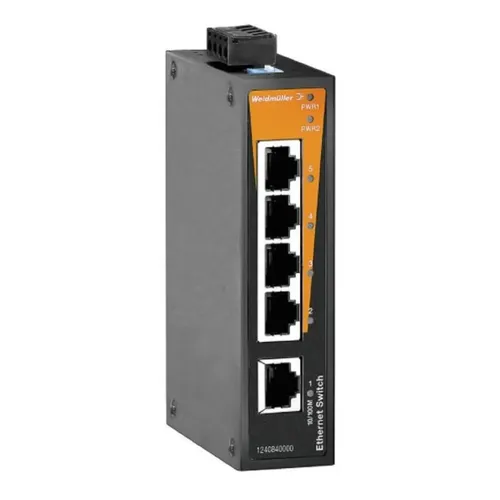 Switch Ethernet Industrial 5 Portas DVEK Trilho DIN 10/100Mbps