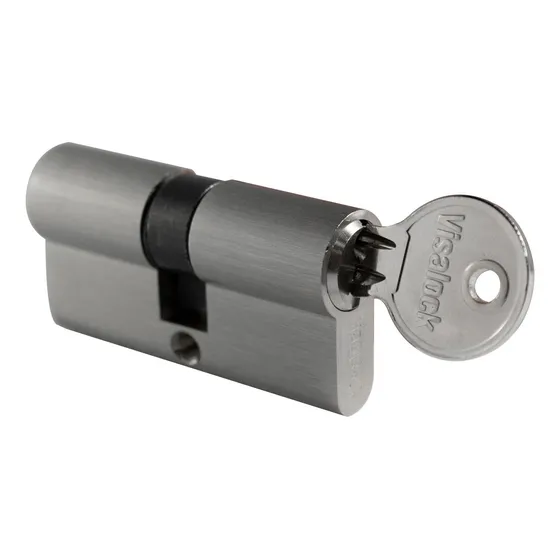 Cilindro Europerfil Capri Acero Niquelado 60mm Visalock 
