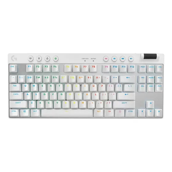 Teclado Gamer Sem Fio Logitech G PRO X TKL - Branco