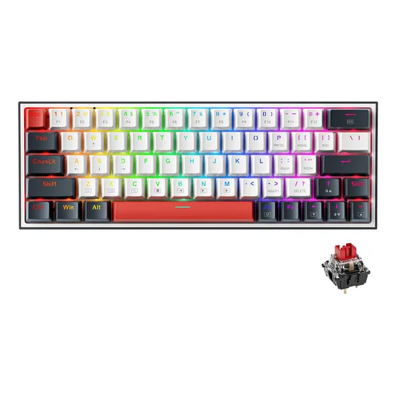 Teclado Mecánico Gamer Thunderobot K63 Rgb Hot Swap Para Pc