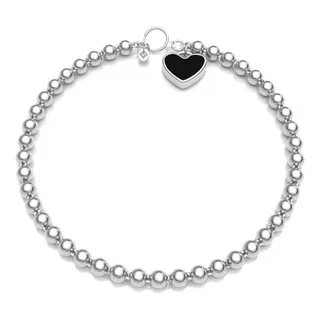 Brazalete De Corazón De Plata Personalzado Brazalete De - Etsy España