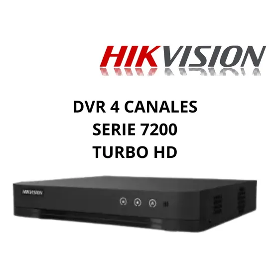 Dvr 4 Canales 2mp Hikvision Serie 7200/7100