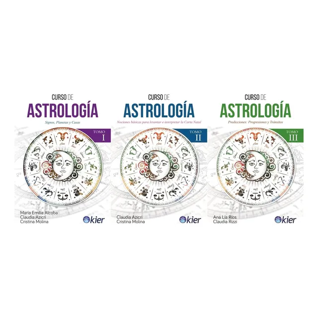 Curso De Astrologia 3 Tomos  Alcoba Azicri Molina Rios Kier