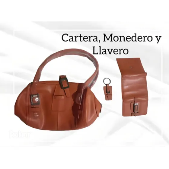 Cartera De Dama, Llavero Y Monedero De Avon