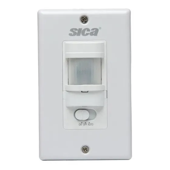 Llave De Luz Sica Life Pir Sensor Movimiento Blanco Corriente Nominal 10 A Voltaje Nominal 220v