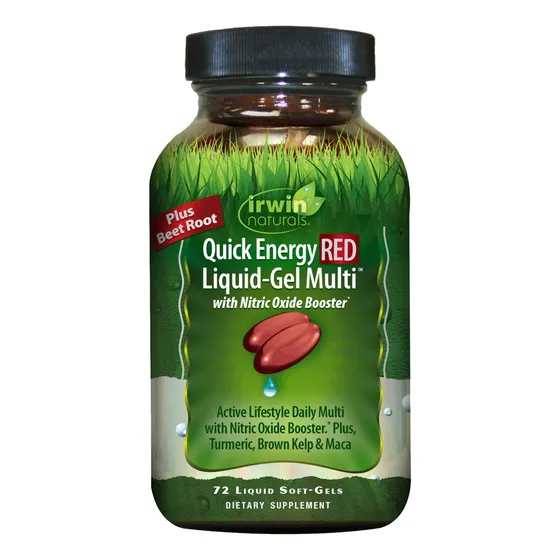 Gel Líquido Líquido Quick Energy Red De Irwin Naturals Con N