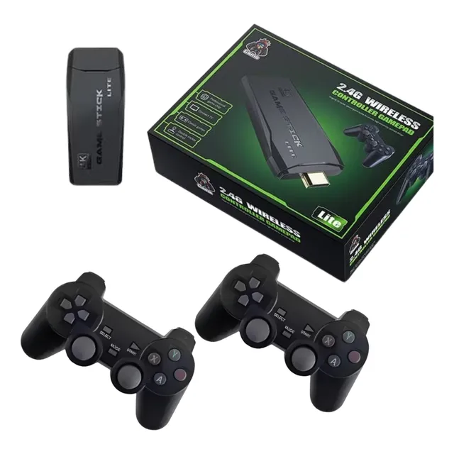 Adaptador Hdmi Game Stick Retro 2 Controles  10 Mil Jogos