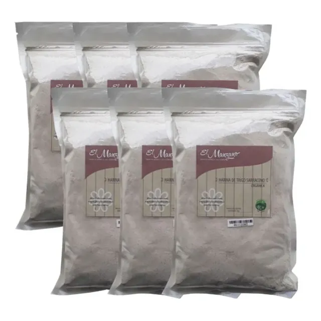 Pack 6 Harina De Trigo Sarraceno El Manzano 1 Kg
