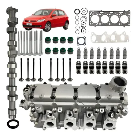 Cabeçote Eixo E Válvulas Fox 1.0 8v Power Gol G3 2005 A 2016